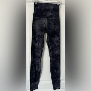 lululemon Align High-Rise Pant 25" Diamond Dye Pitch Grey Graphite Grey